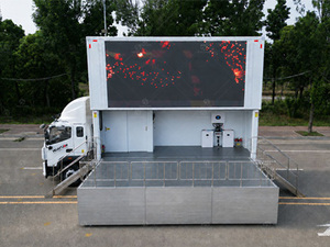 <span class=keywords><strong>Camion</strong></span> publicitaire à écran LED solaire pour événements, avec scène hydraulique pliable et alimentation <span class=keywords><strong>de</strong></span> secours - Product Image 6