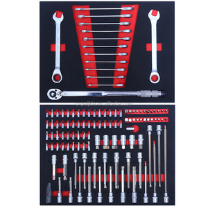 Juego de Herramientas Profesional para Mecánicos, 245 Piezas, Estuche Rígido Rojo, Almacenamiento para Banco de Trabajo, Asa Ergonómica, Cajones Móviles, OEM/ODM TCS-0 - Product Image 6