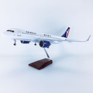 1/80ประกอบวัสดุ ABS ขนาด47ซม. <span class=keywords><strong>A320neo</strong></span> มีล้อสำหรับมาเก๊าสายการบิน - Product Image 2