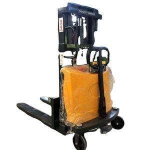 Precio de fábrica 1Ton 1000kg Carretilla elevadora eléctrica portátil <span class=keywords><strong>simple</strong></span> 12m Carretilla elevadora apilable hidráulica para caminar - Product Image 3