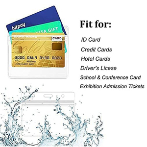 <span class=keywords><strong>Porte</strong></span>-<span class=keywords><strong>badge</strong></span> horizontal en PVC transparent souple, <span class=keywords><strong>porte</strong></span>-carte d'identité, poche pour <span class=keywords><strong>badge</strong></span> de personnel - Product Image 2
