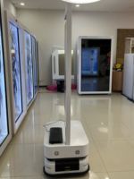 Robot Móvil OLED Transparente de 30 Pulgadas |   Robot Autónomo de Publicidad para Animación en Tiendas Minoristas |   Control Remoto/Aplicación para Windows
