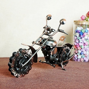Modellino di Moto Antica in Metallo, Veicolo Giocattolo Pressofuso, Decorazione per la Casa, Vendita Calda 2021 - Product Image 6