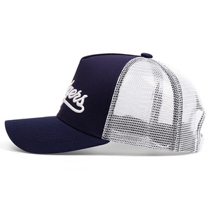 <span class=keywords><strong>Gorra</strong></span> Trucker Azul Marino de los <span class=keywords><strong>Dodgers</strong></span>, 6 Paneles, Malla Ajustable, Unisex, Casual, con Logotipo Bordado en el Panel Frontal - Product Image 2