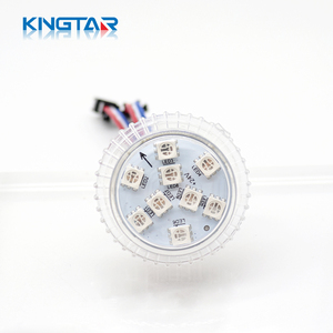 35mm 24V RVB <span class=keywords><strong>LED</strong></span> Pixel Light 9 LEDs IP68 Grande Roue pour l'éclairage d'amusement - Product Image 2