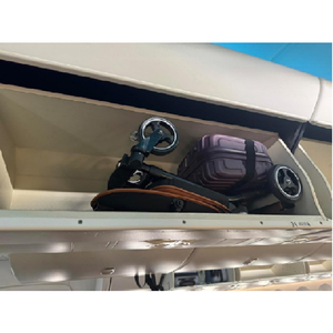 <span class=keywords><strong>Poussette</strong></span> bébé Abon BS1698 légère 4-en-1, pliage compact, cadre en alliage d'aluminium, facile à transporter, <span class=keywords><strong>poussette</strong></span> de voyage noire, type parapluie - Product Image 6
