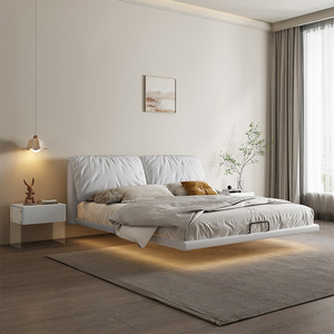 <span class=keywords><strong>Mobili</strong></span> per <span class=keywords><strong>camera</strong></span> <span class=keywords><strong>da</strong></span> <span class=keywords><strong>letto</strong></span> Premium di lusso <span class=keywords><strong>letto</strong></span> sospeso struttura in legno massello <span class=keywords><strong>letto</strong></span> imbottito in pelle King Size - Product Image 3