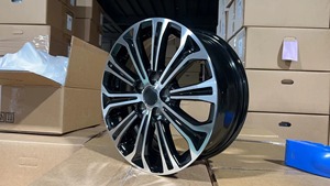 Jantes en alliage d'aluminium <span class=keywords><strong>noir</strong></span> fabriquées par flow forming Xinlin 15 <span class=keywords><strong>16</strong></span> 17 <span class=keywords><strong>pouces</strong></span> PCD 5x114.3 5X100 4X100 pour Alphard Camry Corolla Avalon - Product Image 2