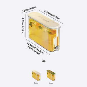 UFORU <span class=keywords><strong>Distributeur</strong></span> de jus de style nordique, grande capacité, en plastique, avec robinet pour boissons froides, machine à <span class=keywords><strong>eau</strong></span> et à boissons - Product Image 4