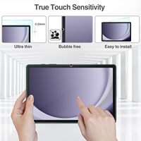 Protection d'écran en verre trempé 9H 0,3 mm 2,5D AGC du Japon, colle intégrale, transparence 99 %, anti-rayures, qualité AAA pour tablette