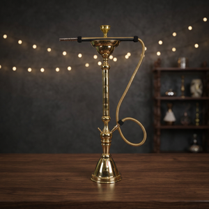 Novedad: Cachimbas de lujo egipcias de latón de alta calidad, enfriadores de hielo para cafeterías, cachimbas lacadas al por mayor, Farida Pharaonic Flower - Product Image 3