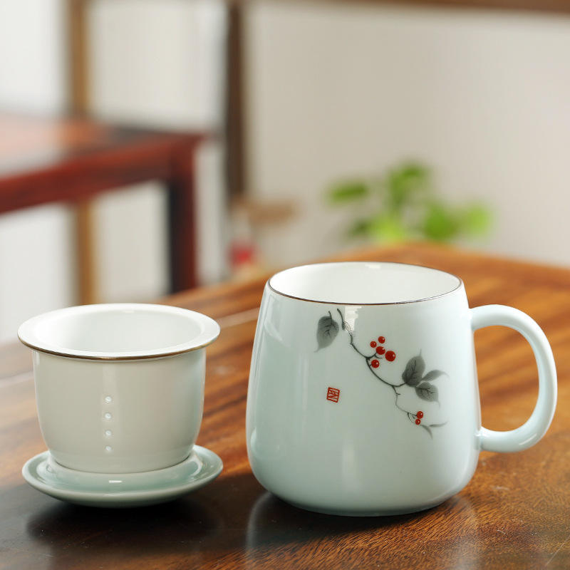 Bleu clair-fruits d'automne