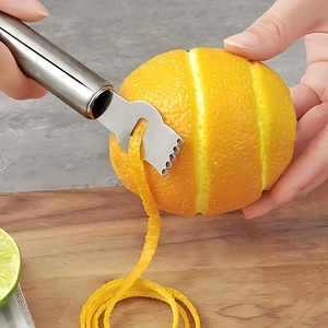 Éplucheur de citron en acier inoxydable avec poignée ronde, gadget de cuisine efficace - Product Image 2