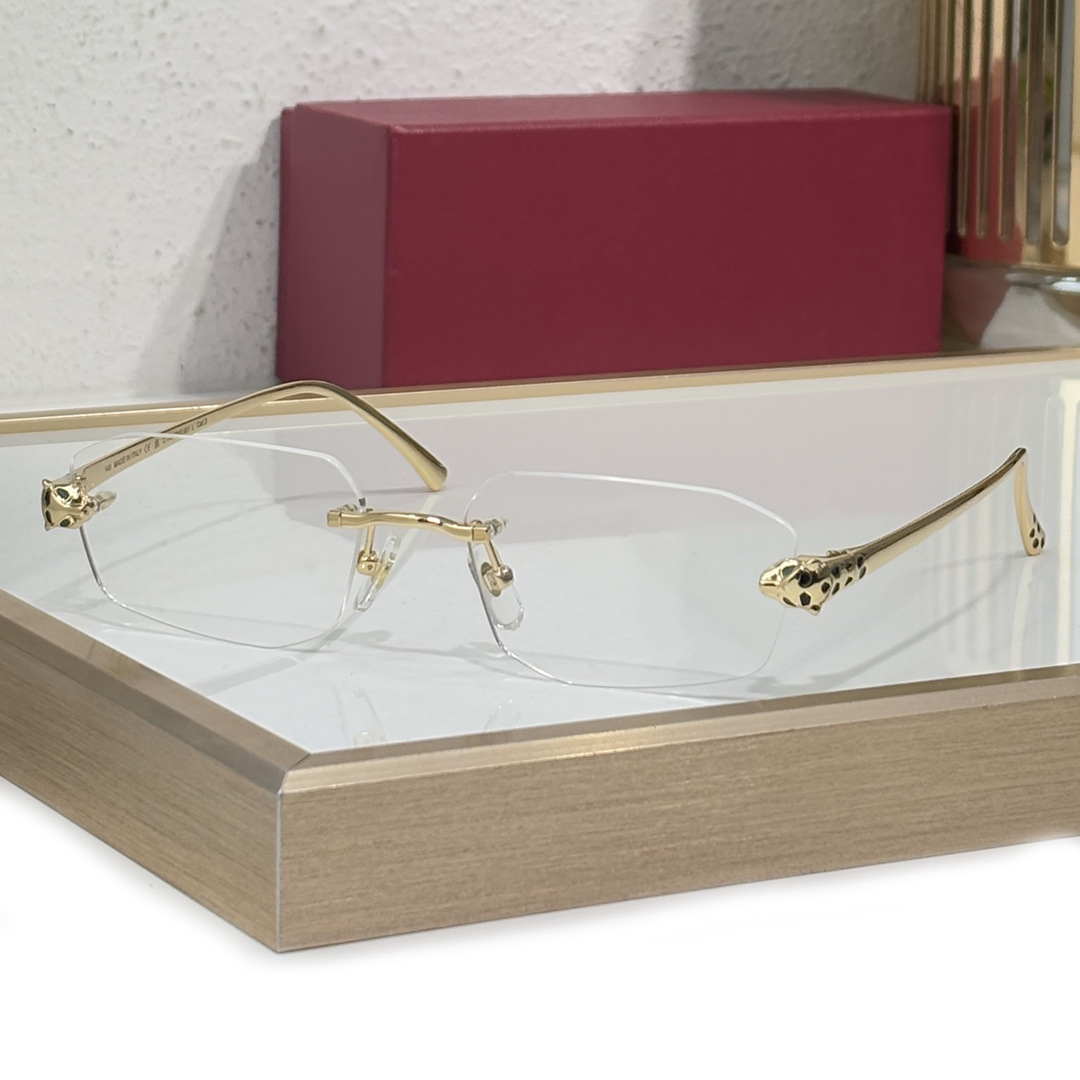 Montura óptica dorada