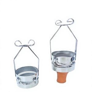 Écran/Couverture anti-vent pour charbon à chicha PREMIUM avec poignée - Product Image 1