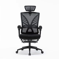 Chaise de bureau ergonomique en maille pivotante à hauteur réglable et au design moderne Offre Spéciale avec repose-pieds
