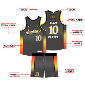 Uniformes de Baloncesto Personalizables con Estampado, sin Mangas, Transpirables y de Secado Rápido para Entrenamiento y Partidos - Product Image 4