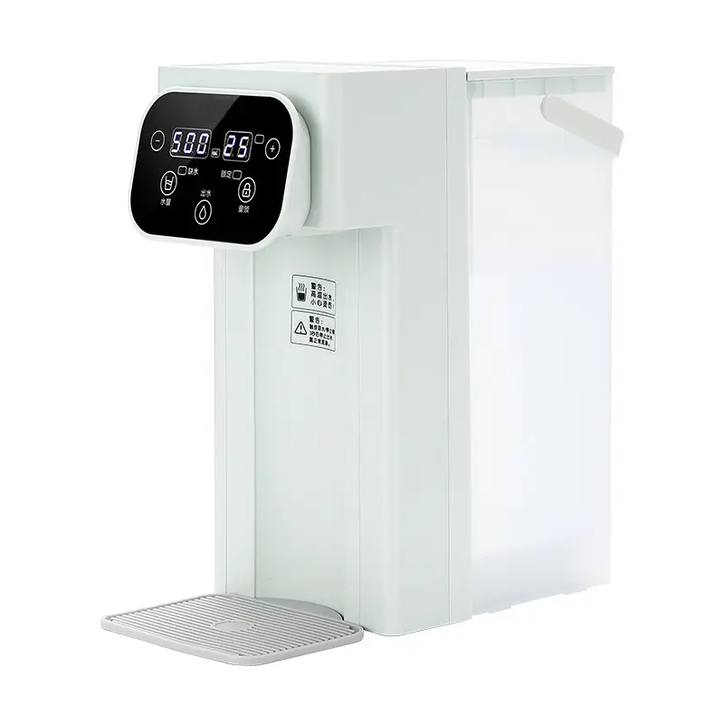 Dispenser air pemanas instan Desktop, tampilan LED kontrol sentuh Digital 3L