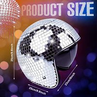 Casque Disco Ball Nouveau Modèle en Gros avec Visière Rétractable et Verre Miroir pour DJ, Soirées en Boîte de Nuit et Spectacles – Vente en Gros