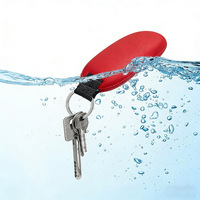 Porte-clés ovale en néoprène flottant et imperméable avec logo personnalisé - Anti-perte pour les sports nautiques (nautisme, natation, voile, surf)