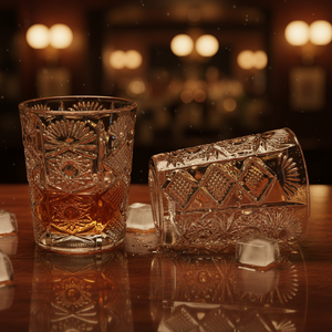 Lot de verres à shot contemporains gaufrés écologiques – Mini-gobelets en <span class=keywords><strong>verre</strong></span> taillé à 3 motifs pour whisky, tequila, spiritueux (vente en gros) - Product Image 3