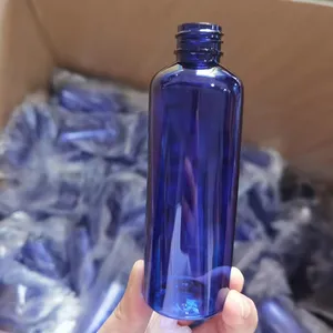 Fornecedor transparente azul da garrafa do animal de estimação 100ml