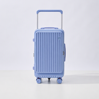 Valise de voyage rigide en PC avec poignée large, vente en gros OEM ODM, tailles 20/24/26/28/30 pouces