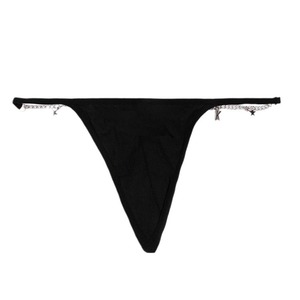 Código Exclusivo: Lencería Sexy Exótica Europea y Americana, Tanga con Cadena de Diamantes de Imitación, Tanga de Cintura Baja Estilo Urbano para Chicas Atractivas - Product Image 2