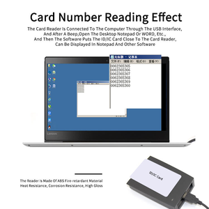 Bền ABS chất liệu mới 13.56MHz RFID Đầu đọc thẻ USB Reader - Product Image 6