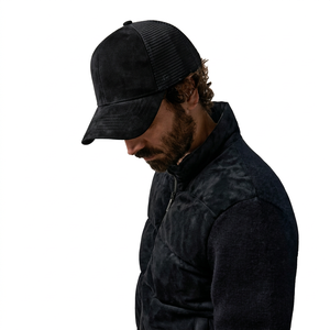 Gorra Trucker Negra de Malla de 6 Paneles, Ajustable, Unisex, Estilo Casual, para Adultos, Primavera/Verano - Product Image 3