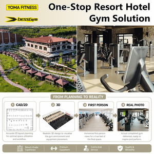 Luxury Lifestyle Club Fitness Project Solution Hotel Commercial Strength Cardio Training Machine Full Set for Gym Complete Setup