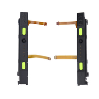 Rakitan rel plastik kanan kiri lengkap dengan kabel fleksibel untuk Slider Joy-con sakelar NS dengan kabel fleksibel
