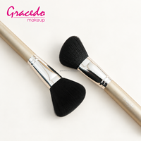 Ensemble de 7 pinceaux de maquillage professionnels personnalisés pour le visage, les yeux et le correcteur, kit cadeau beauté haut de gamme, manches en bois pour les marques de produits de beauté en marque blanche