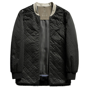 Manteau d'hiver vintage pour homme, col épais en fourrure de renard argenté, doublure amovible en fourrure de lapin, fermeture éclair, coupe ajustée, pour jeunes et personnes d'âge <span class=keywords><strong>moyen</strong></span> - Product Image 4