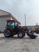 Tracteur de ferme compact 50HP 4WD pour l'agriculture Tondeuse à gazon Jardin et verger Serre au Canada Tracteur à roues avec moteur central