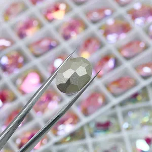 3002 forme ovale K9 cristal strass pointu en gros perles de strass en vrac pour la fabrication de bijoux d'art d'ongle
