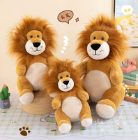 Lion réaliste peluche animal de la forêt jouet OEM vente en gros lion en peluche jouet pour enfants cadeau personnalisé jouet