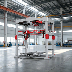High Speed 40-60 Pallets/hour <b>Ring</b> Type Pallet Wrapping Machine Custom Automatic <b>Stretch</b> Film Standard Reserved Conveyor Docking - Product Image 1