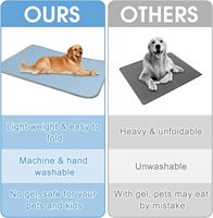Tapis rafraîchissant d'été lavable en soie glacée pour animaux de compagnie de petite/moyenne/grande taille, hamac pour usage intérieur/extérieur, lavable en machine ou en voiture