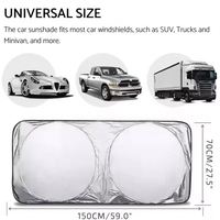Pare-soleil pliable personnalisé avec logo pour pare-brise avant, protection UV, vente en gros, cadeau promotionnel pour concessionnaires automobiles