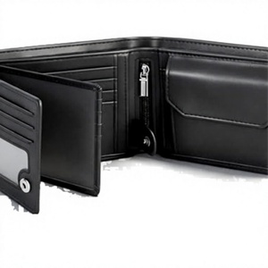 Cartera Minimalista de Microfibra Negra y Naranja con Bloqueo RFID para Hombre, con Bolsillo Frontal para Tarjetas de Crédito e Identificación - Product Image 4