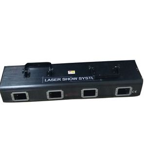 LED bốn đầu bốn màu đầy đủ màu sắc ánh sáng sân khấu Laser KTV DMX512 chế độ điều khiển màu Đỏ Ánh sáng quét laser màu xanh lá cây để sử dụng công viên chủ đề - Product Image 2