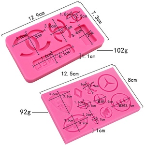 Molde de Silicona Ecológico, Duradero, de Grado Alimenticio, Creativo, con Logotipo de Auto, para Repostería, <span class=keywords><strong>Fondant</strong></span>, Apto para Horno - Product Image 2