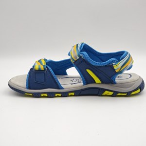 Sandali Estivi per Ragazzi Blu Navy e Gialli - <span class=keywords><strong>Scarpe</strong></span> da Bambino con Velcro, Punta Aperta, Rete Traspirante, <span class=keywords><strong>Suola</strong></span> in EVA Antiscivolo per Esterni - Product Image 4