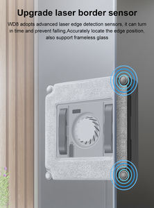 Vente chaude Robot nettoyeur de vitres ABIR WD8 Laveuse de verre et de céramique avec pulvérisation d'eau atomisée <span class=keywords><strong>double</strong></span> <span class=keywords><strong>face</strong></span> à ultrasons Fourniture d'usine - Product Image 4