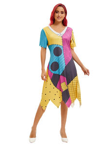 Costumes d'Halloween et <span class=keywords><strong>de</strong></span> Noël d'horreur pour la nuit, style européen et américain, transfrontaliers, pour homme, en polyester, avec robe Daisy à superpositions pour jeu <span class=keywords><strong>de</strong></span> rôle - Product Image 4