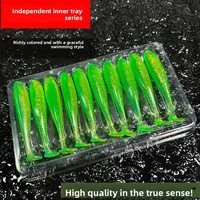 Aotuo Leurre Artificiel Rigide à Queue de Pagaie en PVC Sans Plomb de 3 Pouces, Coulant, pour la Pêche au Bar en Eau Douce et en Étang - Vente Chaude
