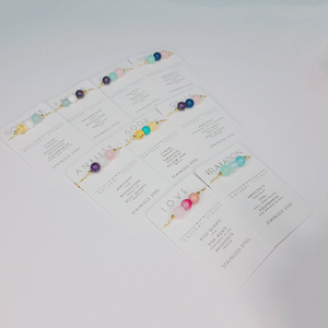 Pulsera de Cristal Curativo para Mujer, Pulsera de <span class=keywords><strong>Amistad</strong></span> Hecha a Mano con Piedra Natural, Regalos Personalizados de Acero Inoxidable - Product Image 6