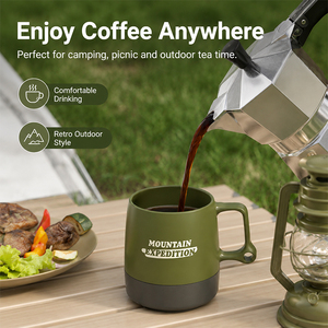 Portable Outdoor Water Cup For Home Use Camping Picnic Travel Camping Coffee Cup Coffee Mug Eco-friendly Plastic Cup - Product Image 4