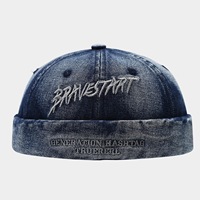 Casquette de baseball rétro en jean délavé et PVC à 6 panneaux, style streetwear hip-hop, unisexe, pour couple, vintage, réglable, protection solaire